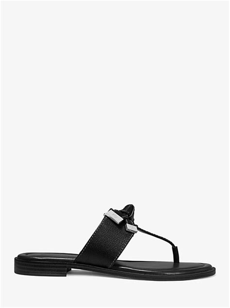 carteras michael kors ripley|Ripley Leather Slide Sandal .